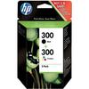 HP Cartouche D'encre 300 - 2 Pack - Noir / Jaune / Cyan / Magenta