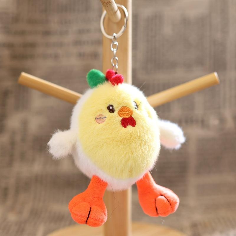 Мультяшный Фрукт Авокадо Курица Плюшевый Брелок Креативная Мягкая Кукла Брелок Подвеска для Студенческой Сумки Рюкзака Подвесное Украшение Подарки