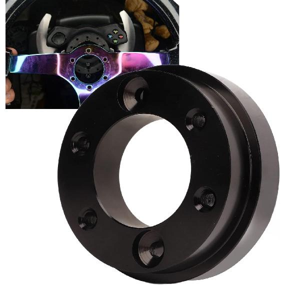 70mm Steering Wheel Adapter Plate Aluminium Alloy Car Steering Wheel Adapter Plate Universal Fit for Logitech G29 G920 13 14in Steering Wheels