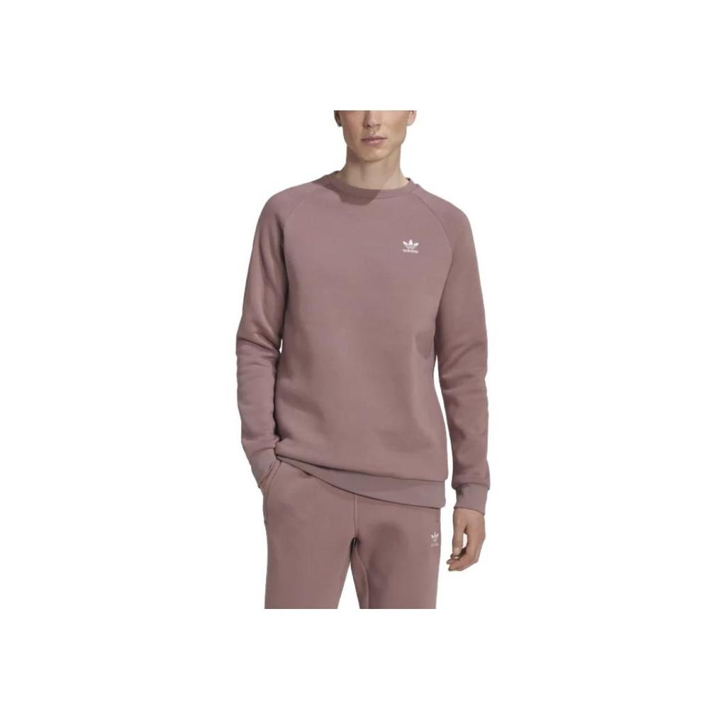 Adidas Originals Crew Neck Long Sleeve Logo Sweatshirt Men Tops Red HJ7991