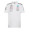 Мужская поло-рубашка с полосками Mercedes - AMG Petronas Formula 1 Team, короткий рукав, топ KE5524