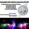 LED Chassis Lights 9-36V Waterproof Watermelon Lights Multi-Color Motorcycle Underbody Lights Flashing Atmosphere Warning Lights for Cars Trucks ATVs