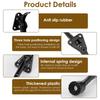 1/2/6Pcs Kickdown Door Stopper 5 Inch One Touch Pedal Door Stopper Height Adjustable Kick Down Doorstop for Apartment Garage New