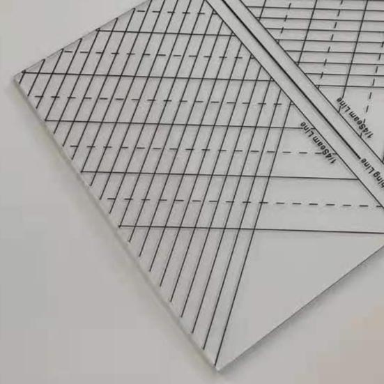 Акриловая прямая линейка для квилтинга 1/4-дюймовая линия шва линия стежка диагональная линия DIY швейные проекты линейка шаблон подарок любителям шитья