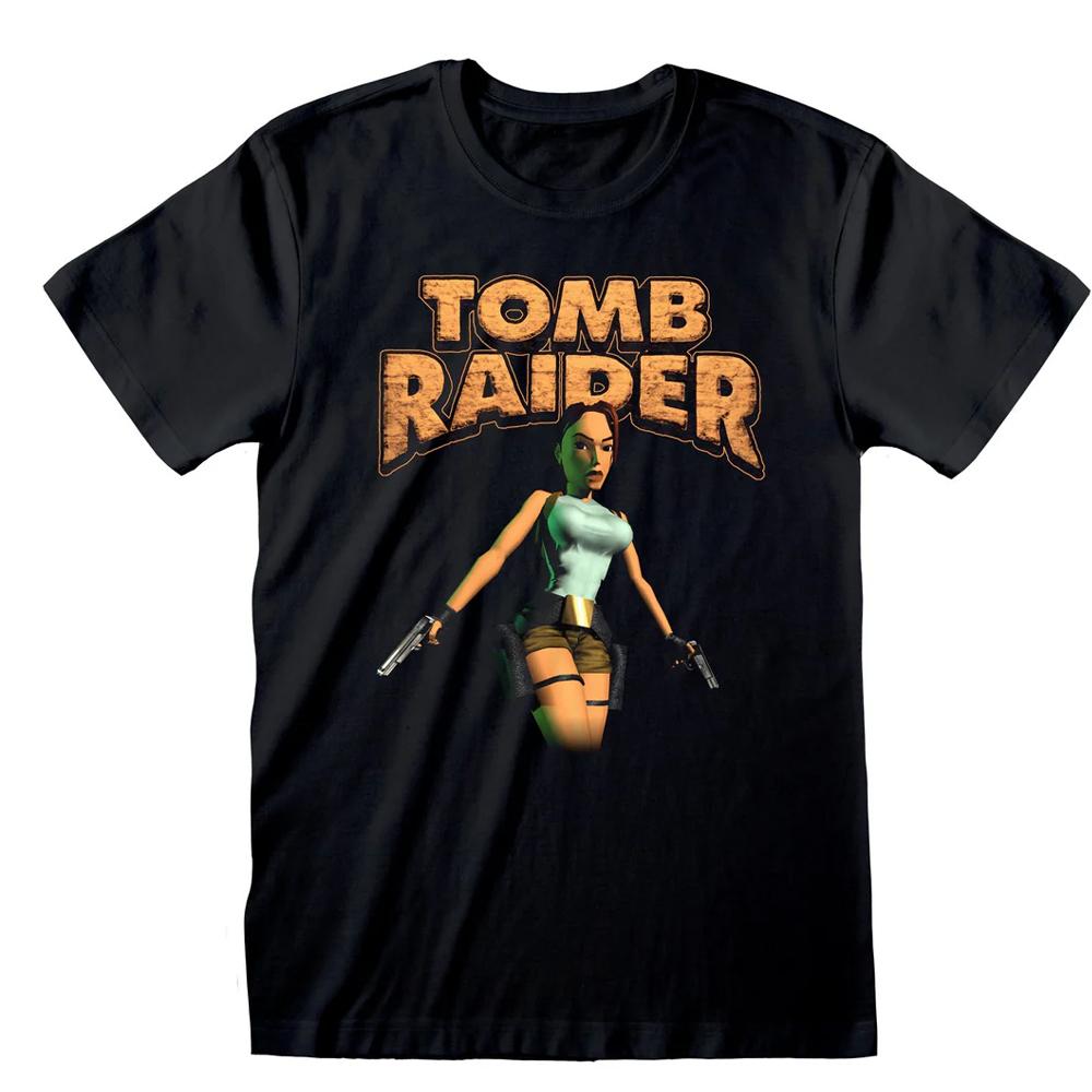 Tomb Raider Unisex Adult Classic Tr1 Lara Croft T-Shirt