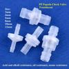 10Pcs/Lot 3~16mm Mini PP Non-Pressure Check Valve Aquarium Tank Fittings Air Pump One-way Valve Drip Irrigation Hose Joint Non-Return Valve