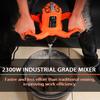 2300W Industrial Grade Mixer 6 Gear Adjustable Speed Handheld Paint Cement Plaster Mortar