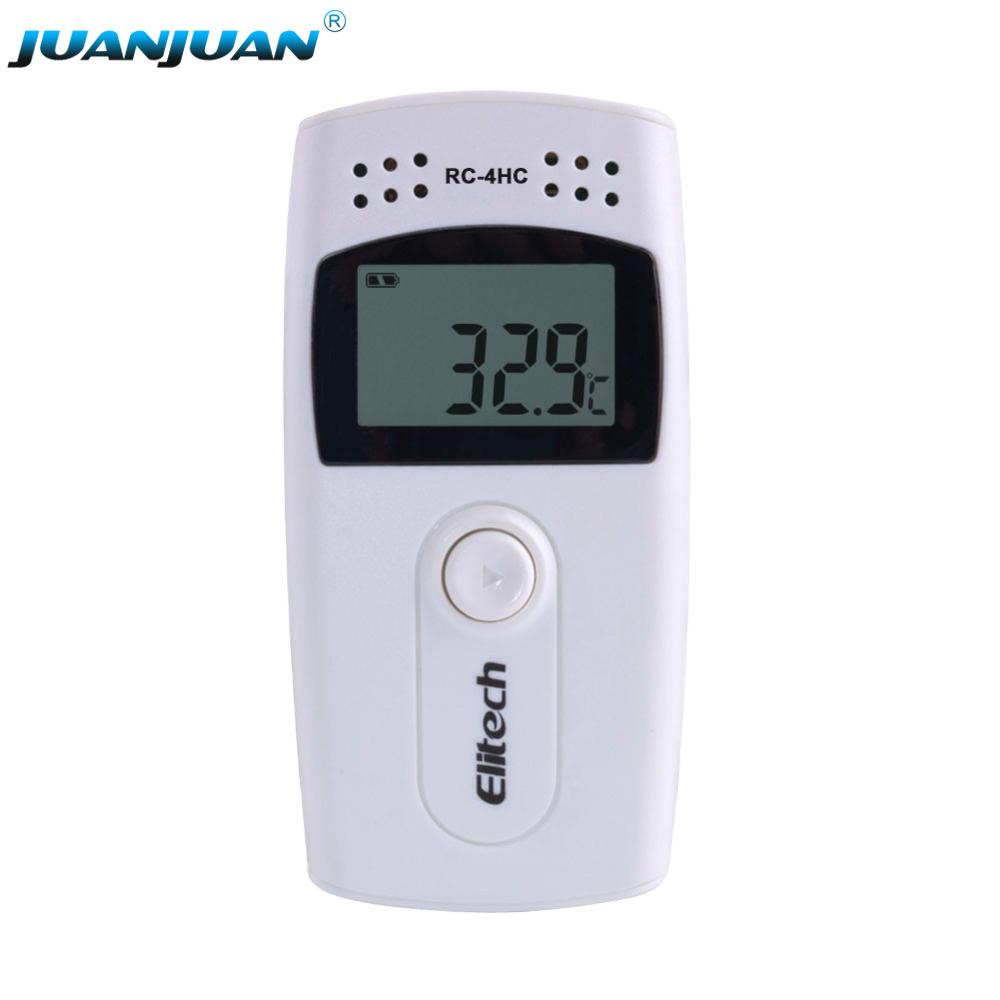 RC-4HC Temperature Data Logger USB Datalogger Temp Humidity Tester 16000 Points Mini Data Recorder for Storage Cold-chain