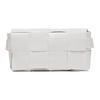 Bottega Veneta Cassette Belt Intreccio Woven Magnetic Closure Leather Waist Bag Mini Men Waist Bag White 651053VCQ729014