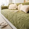 Gentle Dream Winter Thicken Sofa Cover Теплый короткий плюшевый высококачественный диван-подушка Подушка для сидения в комнате Противоскользящий чехол Ткань