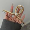 New Punk Geometric Metal Gold Silver Simple Hair Clip Claw for Women Trendy Large Crab Catches Clamp Korea Headwear Accessories