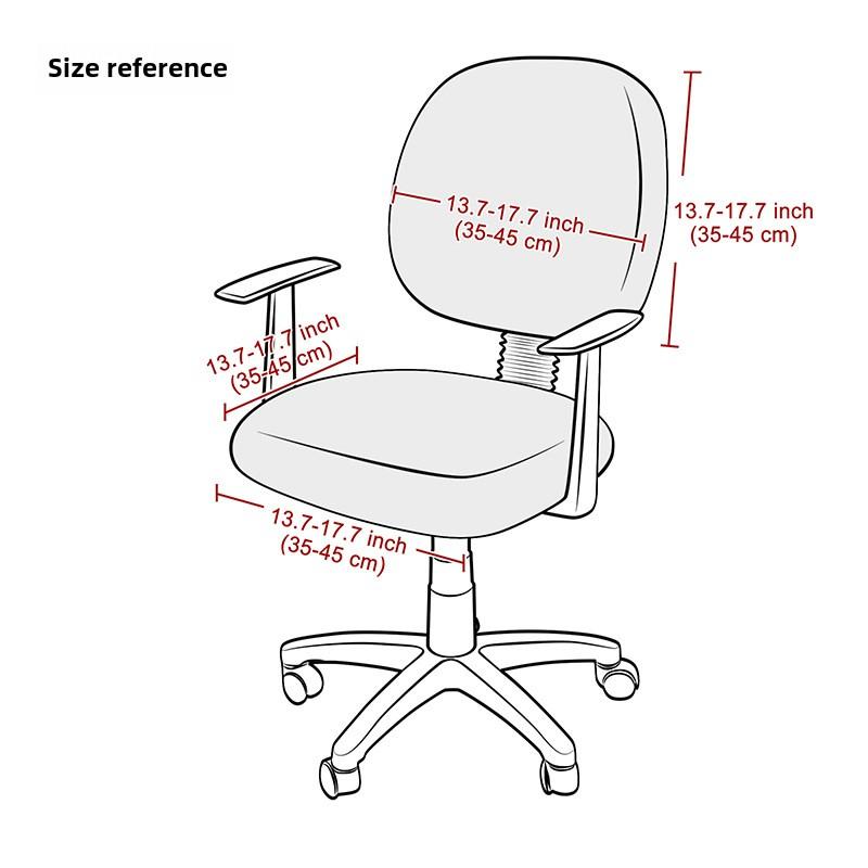 1 комплект чехлов для офисных кресел, эластичные чехлы для игровых кресел, съемные чехлы для компьютерных кресел, вращающиеся