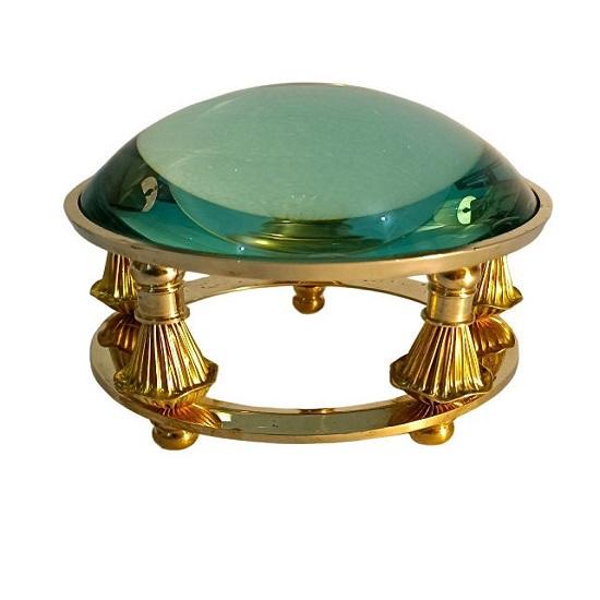 Настольная лупа-пресс-папье, увеличительное стекло Brass Nautical 4", коллекционный купол, увеличительное стекло для чтения газет, офисный предмет