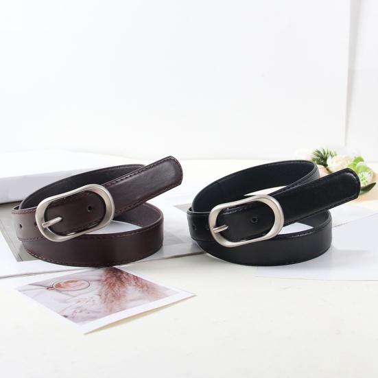 Женский ремень из искусственной кожи, регулируемый по длине, с пряжкой-штифтом, пояс для платья, рубашки, топа, модные аксессуары