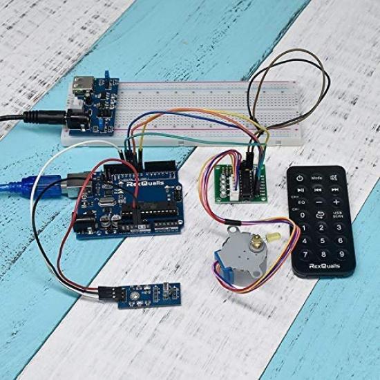 REXQualis 240pcs Dupont Wire Kit, 10cm and 20cm Jumper Cables, 40-Pin M-F/M-M/F-F, Rainbow Ribbon Breadboard Wires Compatible with Arduino Projects