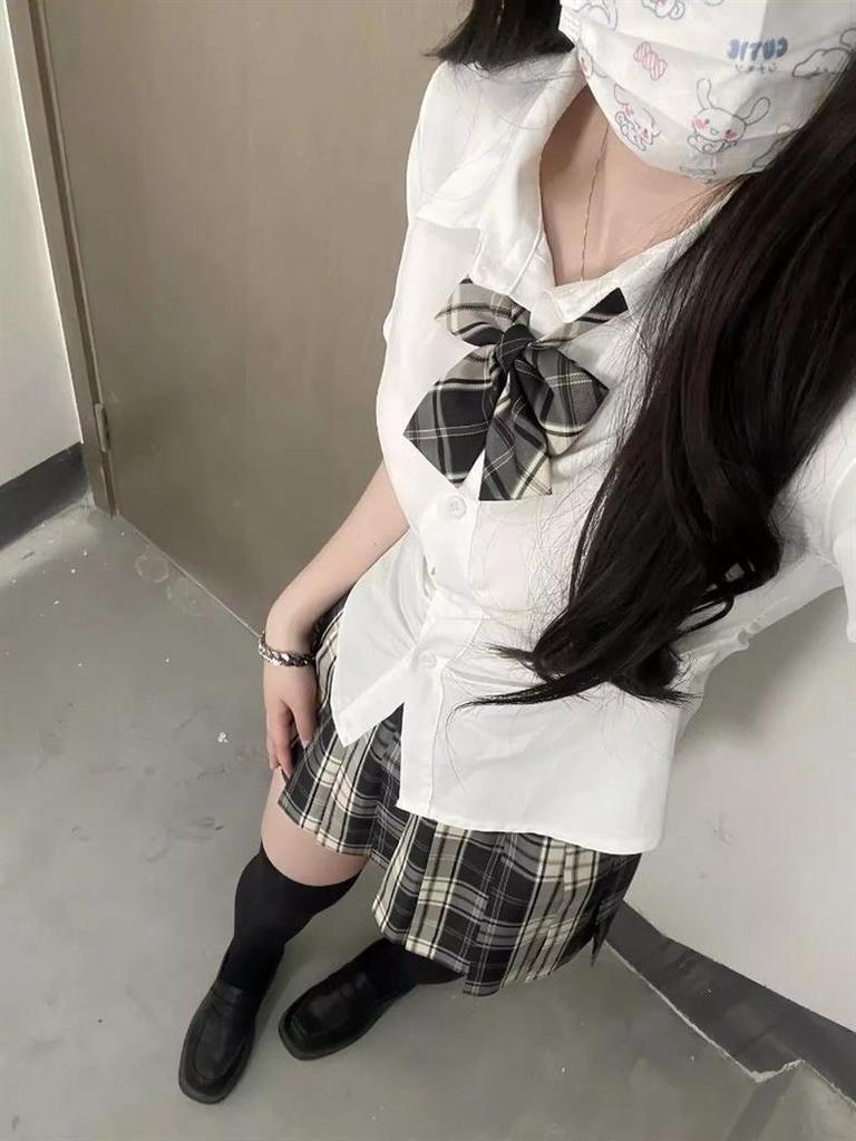 Комплект клетчатой юбки и рубашки в стиле академии: Женский облегающий талию плиссированный костюм-двойка