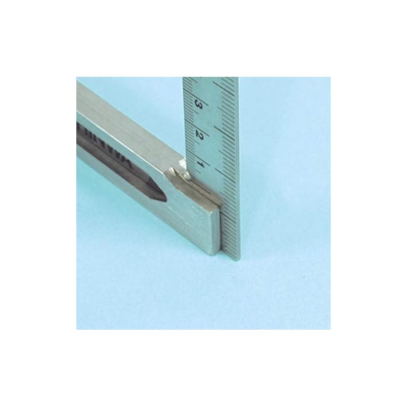 Угольник Shinwa Sokutei Perfect Square, шкала в см, нержавеющая сталь, 15 см, 62009