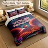 Custom Name Text Bedding 3Pcs Set,Among Us 1 Duvet Cover 2 Pillowcases Soft Bed Linen For Gift