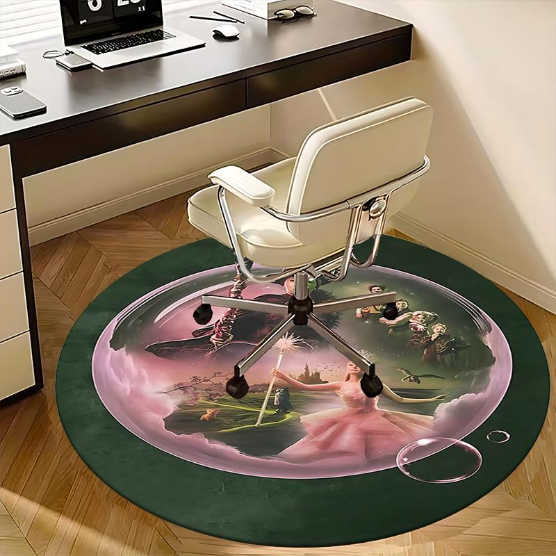 Wizard of Oz,Fantasy Characters Chair mat Round Rug Office carpet, Non slip, Suitable for Living Rooms, Bedrooms,Decor1205910a