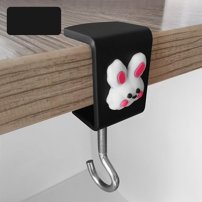 New Adjustable Rotatable Removable Table Edge Hooks Metal Desktop Hooks for School Office Student Bag Water Bottle Hanging Hooks