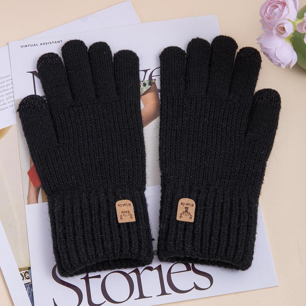 Модные мужские перчатки для верховой езды и вождения на осень/зиму — толстые, теплые, морозостойкие, для студентов и спортсменов.