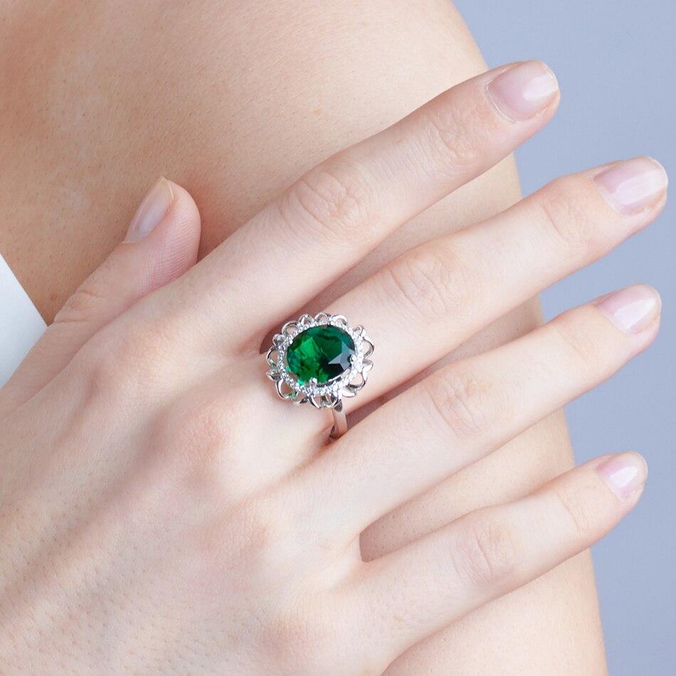 Кольца из стерлингового серебра 925 пробы для женщин, созданные рубиновые овальные кольца, свадебные элегантные подарки на годовщину, ювелирные украшения