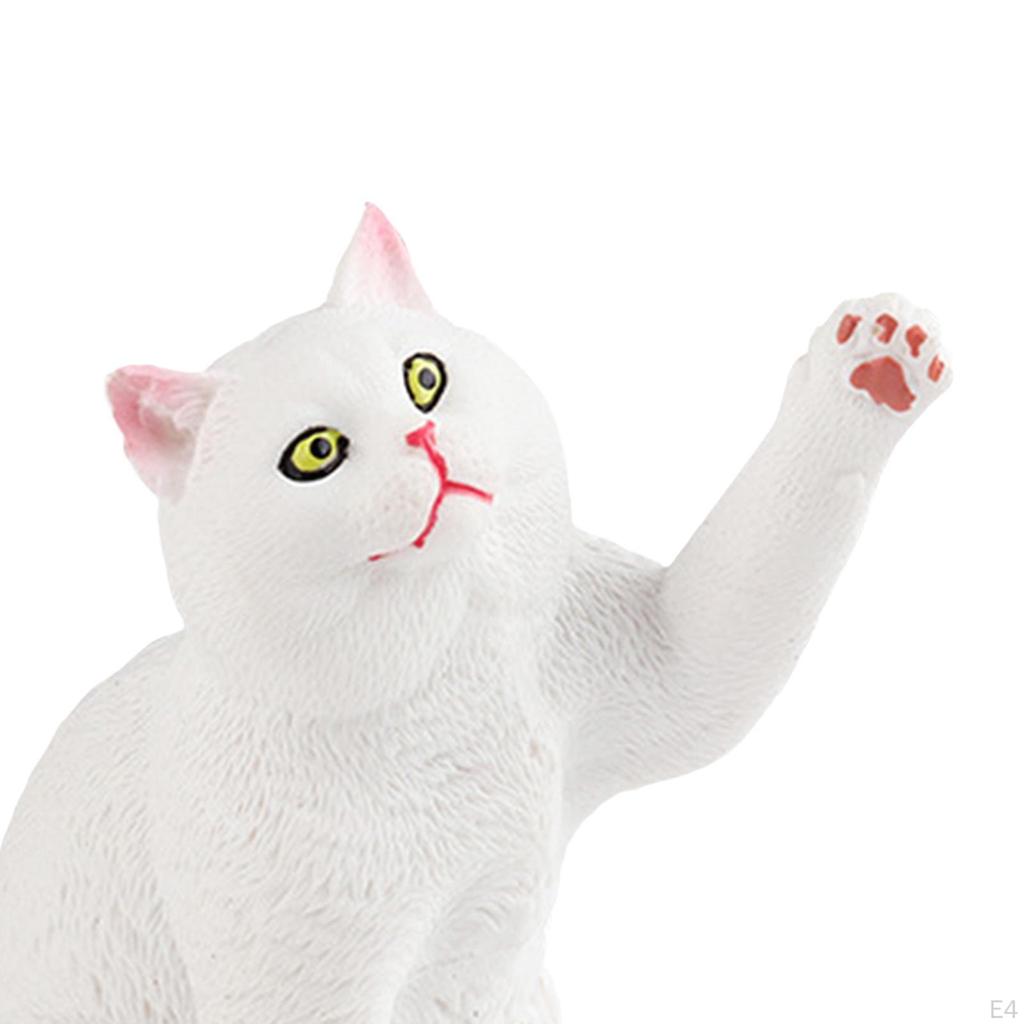 Реалистичная модель фигурки животного-кошки, игрушечная фигурка котенка, праздничные принадлежности, наука