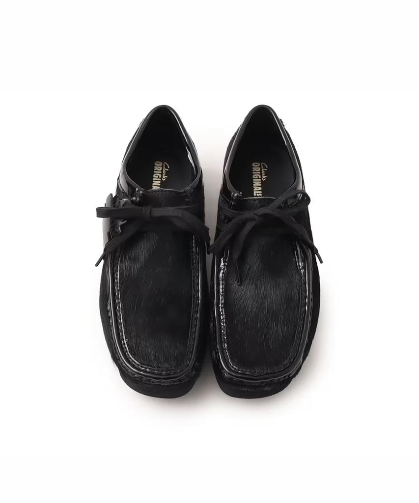 26187743 atmos BlackEyePatch Clarks Wallabee Черный Волос (Мужской)