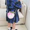 Shaped Children Peach Shoulder Bag Simulation Pearl Chain Casual Bag Crossbody