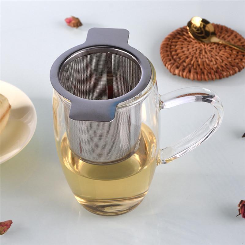 Mesh Tea Infuser Reusable Tea Strainer Stainless Steel Teapot Loose Tea Leaf Spice Filter AVE