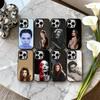 Смелый A-Анджелина Джоли Актриса Чехол для телефона Для iPhone17,16,15,14,13,12,11 Plus,Pro Max Черный Конфетный Посеребренный Чехол
