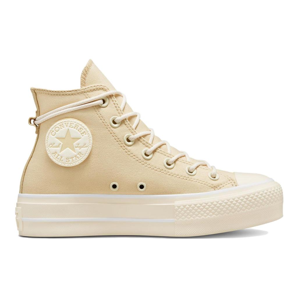 Converse Кеды женские Chuck Taylor All Star Lift Platform Canvas High Овсяное молоко Коричневые A06092C