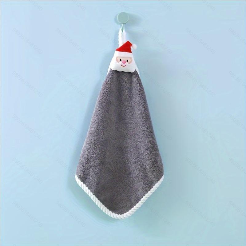 1 шт. Коралловое мягкое полотенце для рук, абсорбирующая ткань, кухонные салфетки, принадлежности для ванной, мультяшная подвесная ткань, кухонные аксессуары