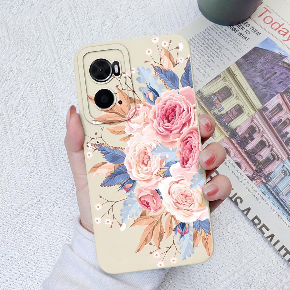 Phoone Case For OPPO A76 A73 A93 A74 A96 A78 A94 A8 A9X Cover Fashion Design Avocado Shockproof Screen Protector Matte Soft Silicone For OPPO Bumper