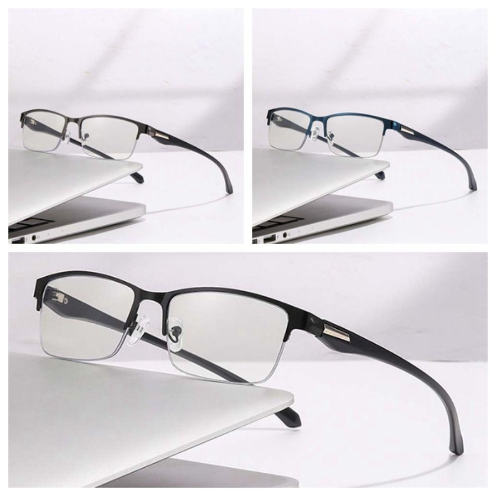 Transparent Anti Blu-ray Glasses Zinc Zinc Alloy Men Zinc Zinc Alloy Sunnies Photochromic Sunglasses Father's Day