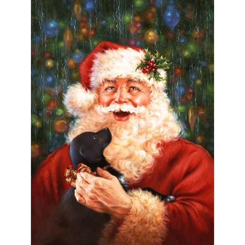 Санта-Клаус DIY 5D алмазная живопись полная круглая дрель мультфильм Алмазная вышивка крестиком мозаика наборы настенное искусство домашний декор