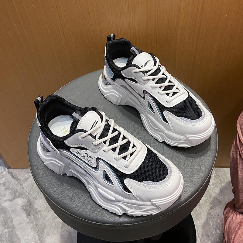 Корейская версия Daddy Shoes, женская осенняя новая спортивная повседневная обувь, студенческая повседневная модная обувь на толстой подошве