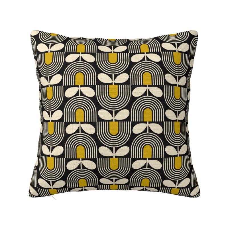 Наволочка для декоративной подушки Orla Kiely Scandinavian Flowers Чехол для подушки Домашний Квадратная Полиэстеровая Наволочка Двусторонний Принт