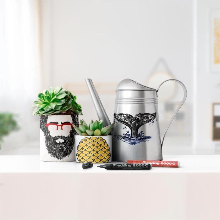 Marqueur permanent - edding - 2000 c - assorti - 1,5-3 mm - boîte de 10