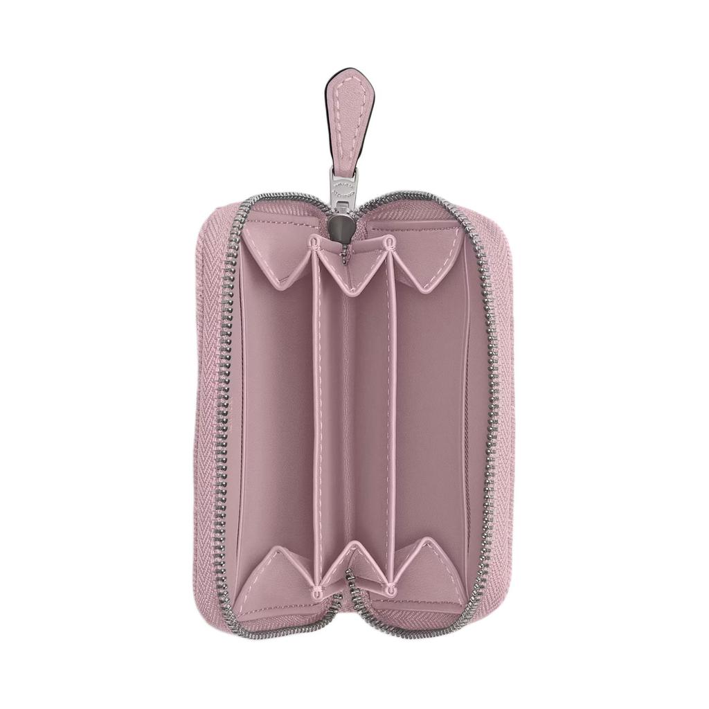 Coach Женский кошелек для карт Essential 11, стеганый, с дизайном Color Block, из кожи наппа, аксессуары, розовый CBF62-LHY24