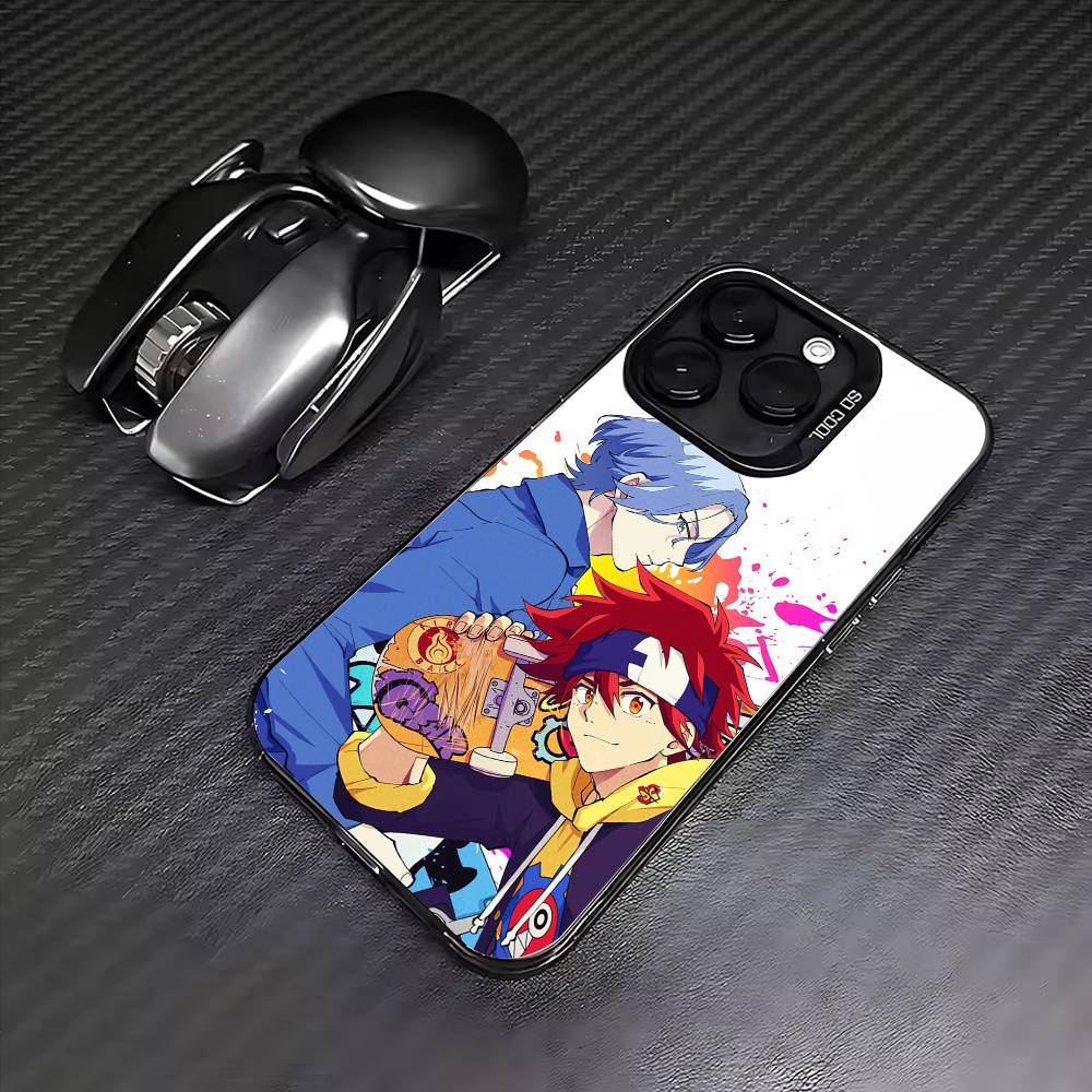 Чехол для телефона S-SK8 Аниме The InfinityS Для iPhone 17, 16, 15, 14, 13, 12, 11 Plus, Pro Max Цветной Посеребренный Внутренний Чехол