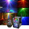 Светодиодное лазерное проекционное сценическое освещение RGBW DJ Диско Мини-вечеринка Огни Пульт дистанционного управления для Рождества Свадьбы Дома Клубное украшение