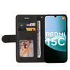 For Xiaomi Redmi 15C 4G (171mm) Leather Phone Case Stand Wallet with Bi-colour Splicing Design