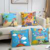 Cushion Cover Living Room Headboard Bedroom ABC Office Cushion Cushion Cute Sofa Nap Time B-Blippi Pillow Case