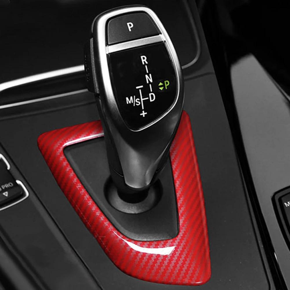 Отделка рамы рычага переключения передач автомобиля для BMW 1 2 3 4 серии F20 F21 F22 F23 F30 F34 F35 F32 F33 F36 Аксессуары для автомобиля в стиле углеродного волокна