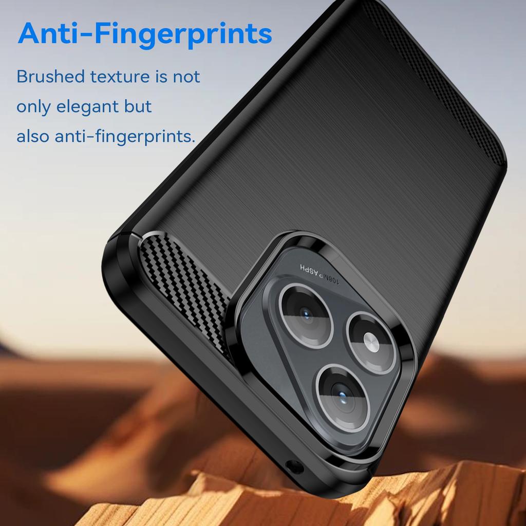 Для Honor 400 Lite/X70i Чехол Защитный чехол для телефона Текстура углеродного волокна Матовый