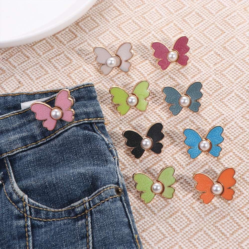 Zinc Zinc Alloy Snap Fastener Pants Pin Removable Clothing Accessories Jean Button Waist Buckle Skirts