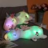 60cm Cute Led Unicorn Doll Super Soft Plush Toy Bed Long Pillow Baby Sleeping Doll Large Girl Doll High Quality Gift For Kids 