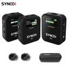 SYNCO G2(A2) 1-Trigger-2 2.4G Wireless Microphone System with 1 Receiver + 2 Transmitters + 2