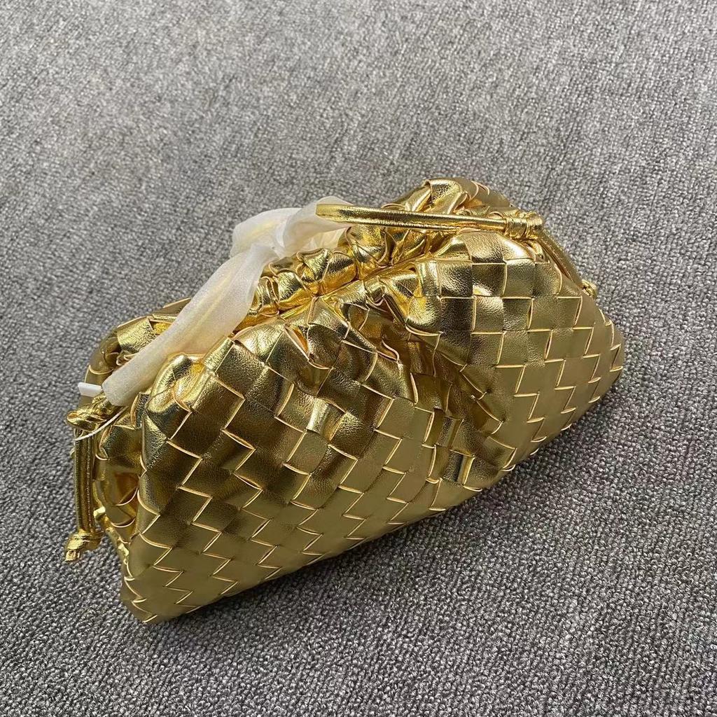 Женская новая плиссированная сумка-пельмень из натуральной кожи, сумка-облако из коровьей кожи, плетеная сумка через плечо, сумка через плечо Ashi Ge в том же стиле